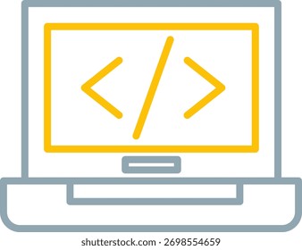 Signo de arte de símbolo de icono de codificación