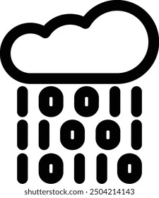 coding icon. Thin Linear Style Design Isolated On White Background