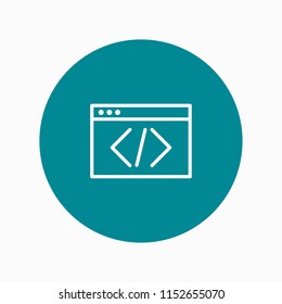 coding icon vector