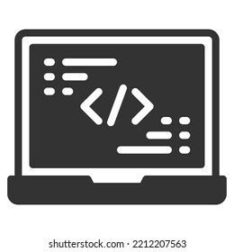 coding icon vector illustration .