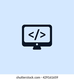 coding icon. coding vector illustration