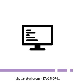coding icon. Vector illustration EPS 10.