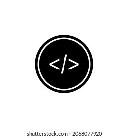 coding icon vector illustration logo template for many purpose. Isolated on white background.