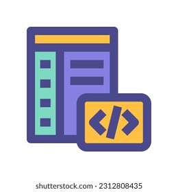 coding icon for your website, mobile, presentation, and logo design.
