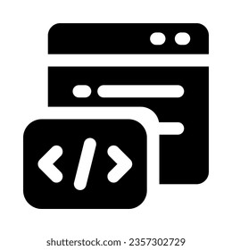coding icon for your website, mobile, presentation, and logo design.