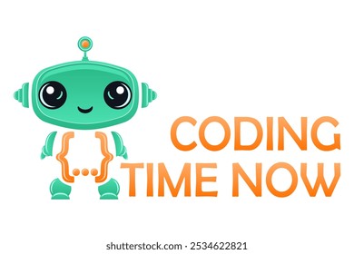 logotipo de treinamento de programação infantil de codificação para sua empresa ou ilustração vetorial isolado no fundo branco