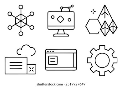 Coding Line Art Illustration for Modern Designs (1)