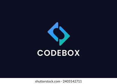 coding logo vector icon illustration