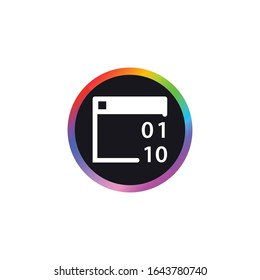 Coding - Modern Button Icon