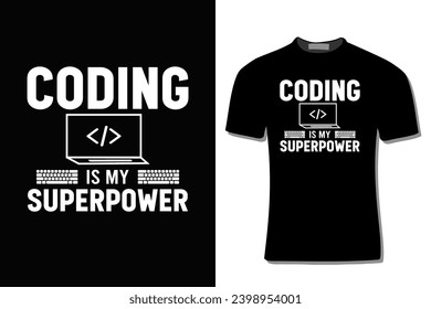 Programmieren ist mein T-Shirt-Design für den Computerprogrammierer für Superpower Binary Code.