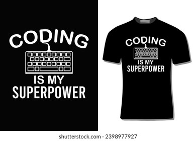 Programmieren ist mein T-Shirt-Design für den Computerprogrammierer für Superpower Binary Code.