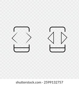 Coding on Phone isolated  on transparent background. Vector.