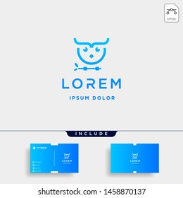 coding owl logo design vector bird coder symbol