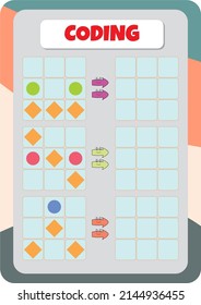 Coding and painting activity for kids
