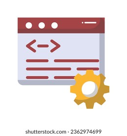 Coding preferences vector icon which can easily modify or edit

