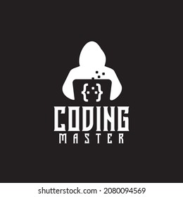 Coding programmer website company vector logo design