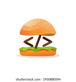 Coding and programming learning icon burger and tag metaphor vector isolated icon on white background