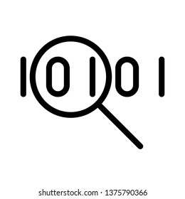 coding search glyph icon