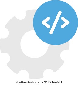 coding setting Vector illustration on a transparent background.Premium quality symbols.Stroke vector icon for concept and graphic design.