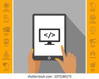 Coding symbol icon