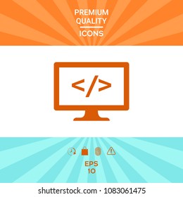 Coding symbol icon