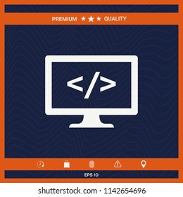 Coding symbol icon