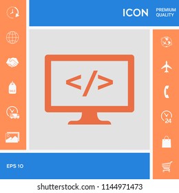 Coding symbol icon