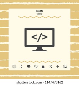 Coding symbol icon