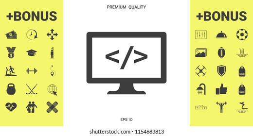 Coding symbol icon