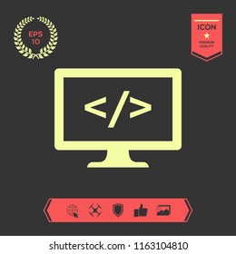 Coding symbol icon
