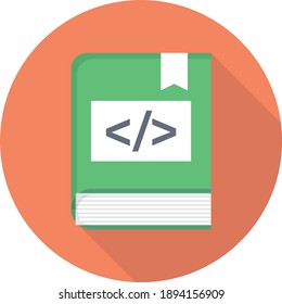 coding vector colour flat icon