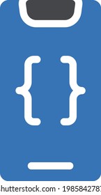 coding vector glyph color icon