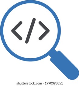 coding vector glyph color icon