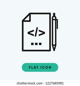 Coding vector icon