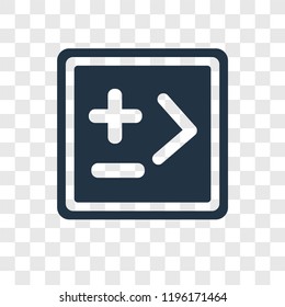 Coding vector icon isolated on transparent background, Coding transparency logo concept