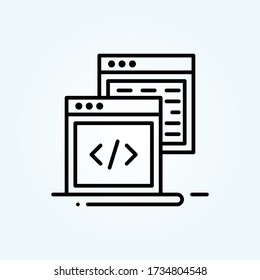 coding vector icon style illustration. Startup and new business symbol EPS 10