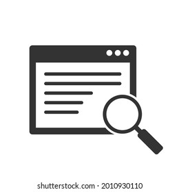 Coding vector icon.Vector illustration isolated on white background.Eps 10.