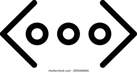 coding vector illustration isolated on a transparent background. stroke vector icons for concept or web graphics.
