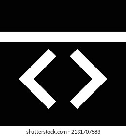 coding vector illustration isolated on a transparent background. glyph vector icons for concept or web graphics.