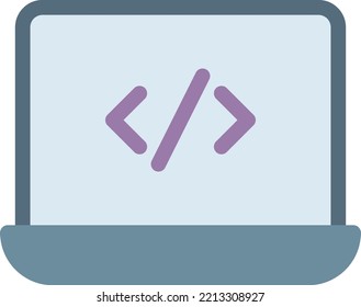 coding Vector illustration on a transparent background. Premium quality symmbols. Line Color vector icons for concept and graphic design. 
