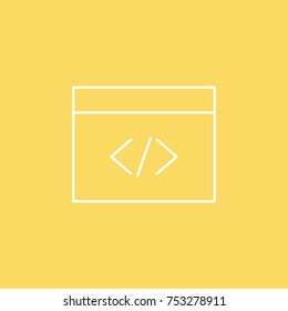 Coding vector line icon. eps-10