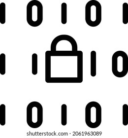 coding vector thin line  icon