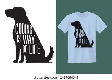 Coding is a Way of Life, t-shirt design, t-shirt design