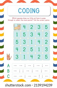 Coding and wayfinding activity for kids