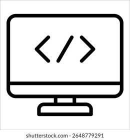 Elemento Ícone Da Janela De Codificação Para O Design