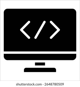 Elemento Ícone Da Janela De Codificação Para O Design