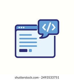 codingicon, isolated blue icon theme seo