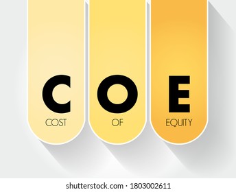COE - Kapitalkosten-Akronym, Hintergrund des Unternehmenskonzepts