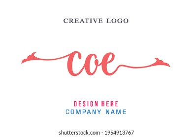El logotipo de la inscripción del COE es sencillo, fácil de entender y autorizado