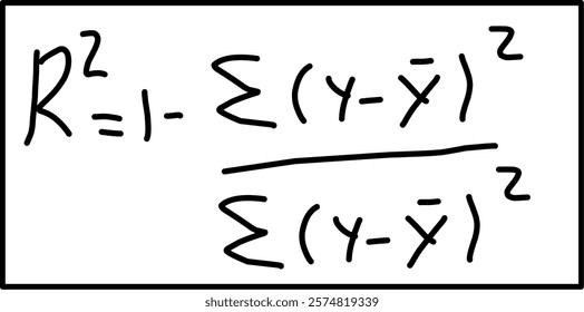 coefficient of determination formula in mathematical statistics